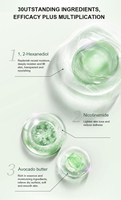 Masque facial en feuille hydratant anti-âge à la niacinamide, au squalane et au cactus, marque privée