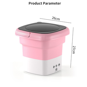 Lavadora Portátil Plegable de un Solo Tambor con Enchufe Estadounidense, Ultrasónica, para Baño, Hogar y Viajes, Mini, de Plástico, 12 Litros - Product Image 3