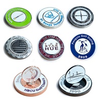 Harga Pabrik Kualitas Terbaik Kustom 40mm Logam Paduan Seng Cor Enamel Magnetik Chip Poker Penanda Bola Golf