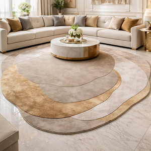 Alfombra de Lana Hecha a Mano de Lujo, Alfombra Grande para Sala de Estar, Dormitorio, Decoración de Piso - Product Image 4