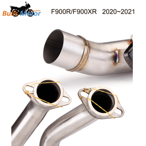 Échappement pour <span class=keywords><strong>BMW</strong></span> <span class=keywords><strong>F900R</strong></span> tuyau d'échappement F900XR tuyau moyen de liaison d'en-tête avec bouclier thermique en carbone <span class=keywords><strong>2020</strong></span> + - Product Image 4