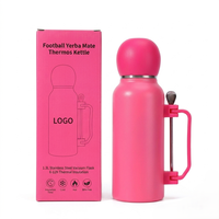 Bouteille isotherme en acier inoxydable de grande capacité 1300 ml pour Yerba Maté, avec double paroi sous vide et paille