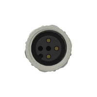 Composant Électrique de Communication de Données IEC 61076-2-101 pour EAF3/4/5-2/S00, Contacts en Laiton/Plaqué Or, 250V 4A, Indice de Protection IP67