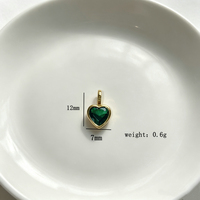 Collier Pendentif en Paracorde Style Bohème en Laiton Plaqué Or 18K avec Breloque Cœur Tendance pour Fabrication de Bijoux DIY et Bijoux de Mode