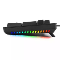 Clavier de jeu mécanique filaire K610 104 touches avec interrupteurs bleus RGB