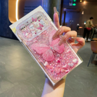 Funda de Teléfono de Lujo Premium con Forma de Corazón y Mariposa, Apta para Apple 17 Pro Max, Fundas Modernas para iPhone 16 Pro, Lindas para iPhone 15, 14, 13
