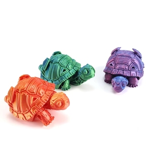 Se Busca Distribuidor: Adornos de <span class=keywords><strong>Animales</strong></span> Impresos en 3D con Degradado Oceánico, Tortuga Mecánica para Coleccionistas Adultos, Alta Rentabilidad, MOQ Bajo - Product Image 1