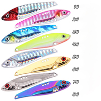 Leurre Métallique VIB pour la Pêche au Black Bass en Eau Douce, Eau Salée, Glace, Leurre à Mouche Attrayant Carpes, Perches, Maquereaux, Snappers, Truites, Rivières, Lacs