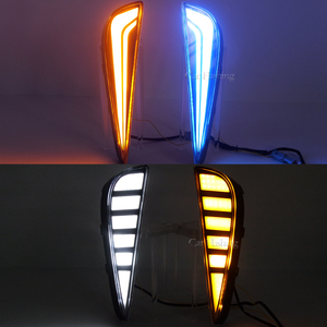 Para Toyota <span class=keywords><strong>Prius</strong></span> 2019 2020 2021 <span class=keywords><strong>2022</strong></span> 2023, Luz LED Diurna Blanca DRL con Cubierta de Luz Antiniebla e Intermitente Amarilla - Product Image 5