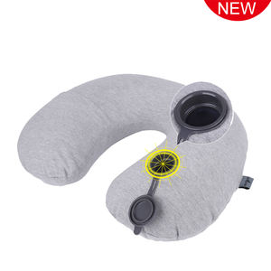 Travelsky-almohada en forma de U con logotipo personalizado, cojín de cuello inflable de aire para viaje, amigable con el medio ambiente - Product Image 2