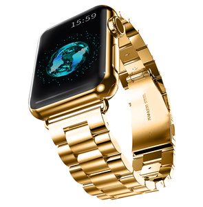 Dây đeo đồng hồ bằng thép không gỉ kim loại dành cho Apple <span class=keywords><strong>Watch</strong></span> Series 7 6 5 4 3 2 1, kích thước 38mm 40mm 41mm 42mm 44mm 45mm - Product Image 3
