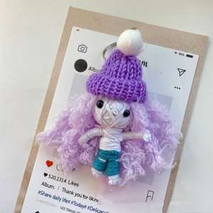 Muñeco Vudú <span class=keywords><strong>de</strong></span> Halloween, Colgante Hecho a Mano, Llavero, Cadena para Teléfono Móvil, Accesorios, Decoración <span class=keywords><strong>de</strong></span> Ambiente, Momia - Product Image 1