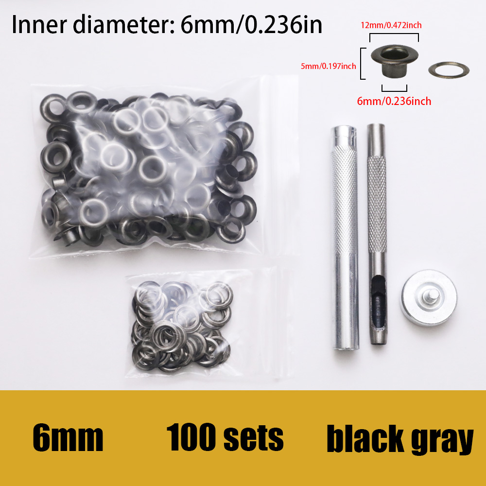6mm-nero grigio-con attrezzo