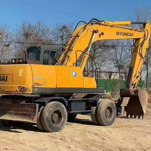 Excavadora Usada Hyundai 210W-7 en Oferta, 21 Toneladas, la Más Vendida, Excavadora de Ruedas Hyundai 210w-7 Usada, Fabricada en Corea del Sur - Product Image 1
