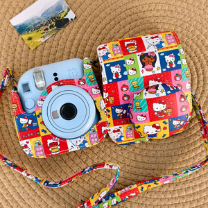 Étui de protection en cuir PU pour appareil photo instantané Fujifilm <span class=keywords><strong>Instax</strong></span> Mini12/11/9/8 - Product Image 1