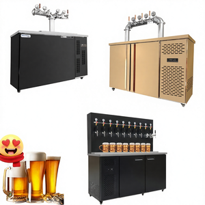 <span class=keywords><strong>Distributeur</strong></span> de bière commercial en acier inoxydable avec système de robinetterie et réfrigération électrique 220V pour fêtes - Product Image 2