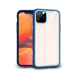 Mobile phone case dual Hit Color Shockproof Anti Explosion Tempered Glass Back Cover Case for Apple iPhone 11 Pro(5.8)