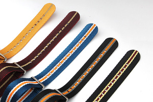 Usine en gros une pièce de bracelets de montre en nylon 18mm 20mm 22mm bracelets de montre en nylon sergé avec boucle lourde G10 - Product Image 6