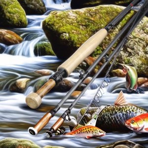 <span class=keywords><strong>Canne</strong></span> à pêche à la <span class=keywords><strong>mouche</strong></span> Euro Nymphing en fibre de carbone 40T, 3wt, 10ft6in, action légère-moyenne rapide, avec poignée en liège pour la pêche en eau douce en rivière et en ruisseau - Product Image 2