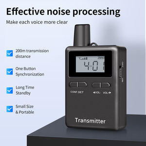 Transmisor y receptor de audio inalámbrico de 2,4G para entrenamiento de viajes en grupo y visitas a la fábrica Sistema de guía turístico Walkie Talkie - Product Image 2