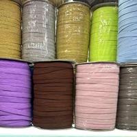 3MM-20MM Multi Couleurs Tricot Plat Bande Élastique Tressée Stretch Sangle