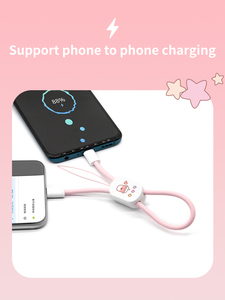 Cargador USB Tipo-C Portátil 2 en 1 con Llavero Antipérdida, Material TPE, Diseño Atractivo, 60W 3A, Sincronización de Datos, Ideal para Viajes y Promociones - Product Image 5
