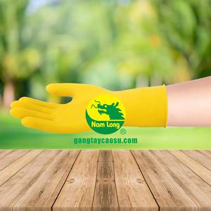 Latex <b>Gloves</b> Protect Hands Nam Long From Manufacturing Company Vietnam Safe for Everyhome- Size 9 (30cm) - Product Image 4
