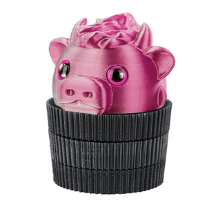 Creative Cow Design 3 Layer Manual Tobacco <b>Grinder</b> Plastic Smoking Accessory Storage Dispenser - Product Image 5