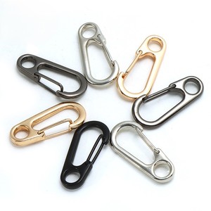 Mini mosquetón de gancho de resorte de aleación de Zinc galvanizado negro llavero táctico de Metal de moda para accesorios de equipo al aire libre - Product Image 3