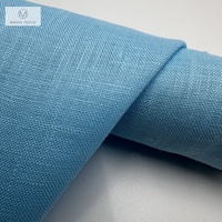 Kain Linen Mindun dalam Gulungan Harga Murah Per Meter YARN Dyed Natural 100% Linen Prancis Murni Tenun Polos 100linen Kemeja Custom