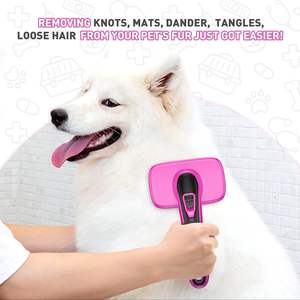 NiBao Pet autopulente Slicker retrattile spazzola <span class=keywords><strong>per</strong></span> la rimozione di <span class=keywords><strong>sottopelo</strong></span> cane gatto toelettatura <span class=keywords><strong>pettine</strong></span> - Product Image 6