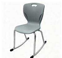 Chaise à bascule en plastique au design moderne, populaire pour les salles de classe, les mobilier scolaire, l'extérieur, la maison et le bureau, 10 unités empilables