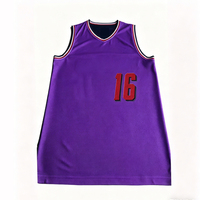 Fournisseur d'usine – Nouveauté : Maillot de basketball sans manches personnalisé par sublimation, petit MOQ, tout design avec nom d'équipe, logo et étiquette, unisexe