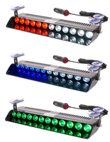 Coche camión emergencia intermitente ventosa tablero Interior parabrisas advertencia Flash Led luces de advertencia 12 Leds modos intermitentes 12V 001