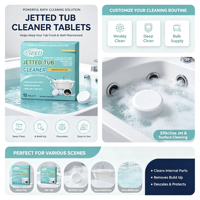 Tablette nettoyante et désodorisante non toxique pour jets de bain à remous et baignoires à jets, pour usage domestique