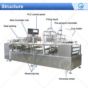 Machine automatique de remplissage et de scellement de cornet de crème glacée OCEAN Mini machine de remplissage et de scellage de tasses K à café en plastique - Product Image 2
