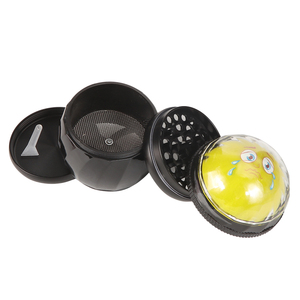 Futeng fábrica al por mayor 70mm molinillos para fumar logotipo personalizado lindo diseño de sonrisa Aleación de Zinc a base de hierbas 4 capas tabaco molinillo de hierbas - Product Image 5