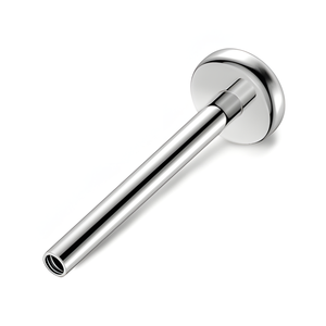 Orecchini Unisex Trendy in Titanio Placcato <span class=keywords><strong>Argento</strong></span> <span class=keywords><strong>per</strong></span> <span class=keywords><strong>Piercing</strong></span> alla Cartilagine e al <span class=keywords><strong>Trago</strong></span> con Filettatura Interna - Product Image 1