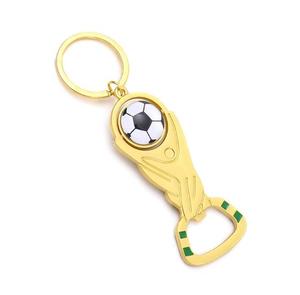 <b>Mini</b> Resin Gold Trophy Award Keychain Football Soccer Fan Accessories Items <b>Bottle</b> Opener - Product Image 2