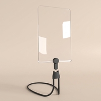 Large Handheld Pocket LED Screen Magnifier 240x170mm Adjustable Angle Portrait-oriented with Detachable Neck Strap