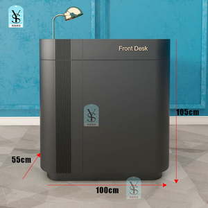 Bán hàng trực tiếp hướng dẫn thu ngân bàn nhà hàng cửa hàng nhỏ màu đen chào đón tiếp tân tư vấn bàn làm bằng gỗ thanh toán Quầy - Product Image 3