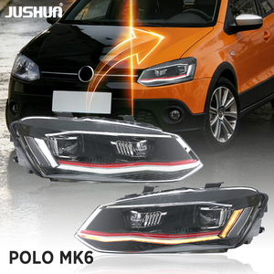 Phares modifiés <span class=keywords><strong>de</strong></span> haute qualité JUSHUN pour VOLKSWAGEN <span class=keywords><strong>POLO</strong></span> 2011-2018 Ensemble <span class=keywords><strong>de</strong></span> phares à LED <span class=keywords><strong>Feux</strong></span> diurnes - Product Image 1