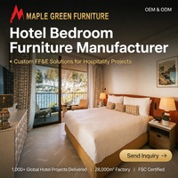 Ensembles de Chambres d'Hôtel Modernes de Luxe en Bois Massif pour Hôtels 5 Étoiles, Meubles Personnalisables avec Garantie de 10 Ans