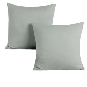 Housse de coussin carrée personnalisée, unie, pour la maison et l'hôtel, tricotée 100% coton certifié Oeko-Tex, faible MOQ, vente en gros d'usine - Product Image 1