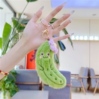 Creatieve Bittere Meloen Superzacht Pluche Speelgoed Hangertje Veelzijdige Groente Fruit Decoratie Grappige Uitdrukking Voedsel Grabber Pop Model