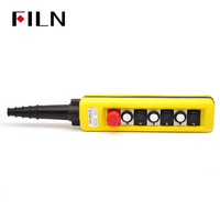 Interrupteur à bouton poussoir de commande suspendu, une vitesse, deux vitesses, 250V, IP65, 30A, 1NO1NC, grue XAC, série COB