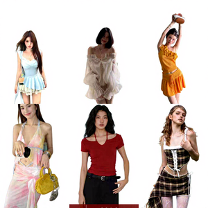 เดรส<span class=keywords><strong>ลูกไม้</strong></span>ผู้หญิงมือ<span class=keywords><strong>สอง</strong></span>คุณภาพสูงขายส่ง ผ้าโพลีเอสเตอร์/คอตตอน สำหรับฤดูร้อน แบรนด์หลากหลาย ดีไซน์ทันสมัย แบบยาว/สั้น - Product Image 5