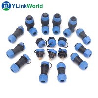 Venta al por mayor conector de la serie SP WEIPU SP11 SP13 SP17 SP21 SP29 1 2 3 4 5 6 7 9 12 14 16 19 22 24 26 Pin IP67 IP68 Cable impermeable