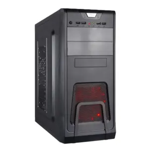 production pc hardware full tower aluminium front panel led p4 micro atx tower computer case