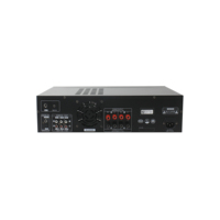 Amplificateur de karaoké 2x120W avec double entrée micro pour salle de divertissement à domicile, amplificateur numérique